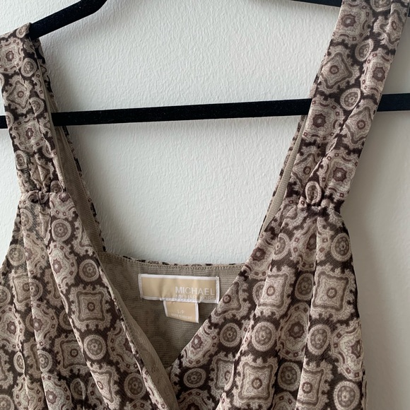 Michael Kors Brown Nylon Tank Top Size Small - Picture 9 of 10